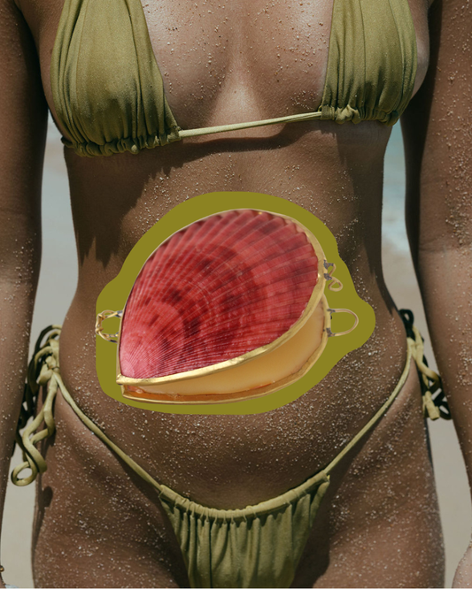 Natural Perfume Balm in Shell - Vanilla, Sandalwood & Rose